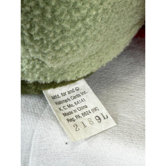 VINTAGE Hallmark 2002 Brown Teddy Bear w Red Mittens 12” Plush Christmas Winter - Picture 9 of 11